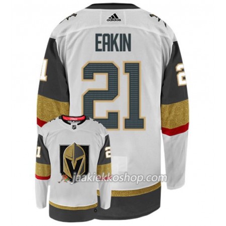 Miehille NHL Vegas Golden Knights Pelipaita CODY EAKIN 21 Adidas Valkoinen Authentic